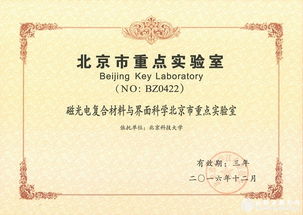 材料科學(xué)研究新突破 北科大磁光電復(fù)合材料與界面科學(xué)北京市重點(diǎn)實(shí)驗(yàn)室通過認(rèn)定
